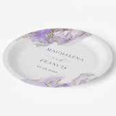 Goldfarbenplatte Pappteller (Schrägansicht)