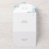 Goldfarbenprägung All In One Einladung (Außenbereich)