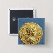 Goldfarbig mit Kopf von Carcalla Trauben Button (Vorne & Hinten)