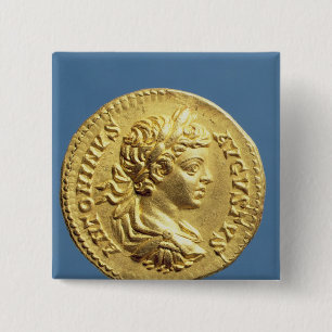 Goldfarbig mit Kopf von Carcalla Trauben Button