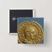 Goldfarbig von Baldrian I Button (Vorne & Hinten)