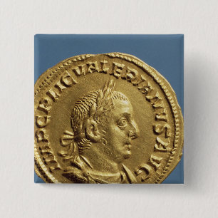 Goldfarbig von Baldrian I Button