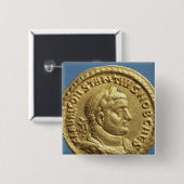 Goldfarbig von Constantius I Caesar Augustus Button (Vorne & Hinten)