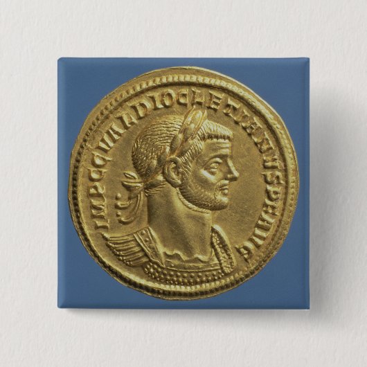 Goldfarbig von Diocletian cuirassed Button (Vorderseite)