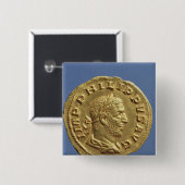 Goldfarbig von Philip der Araber Button (Vorne & Hinten)