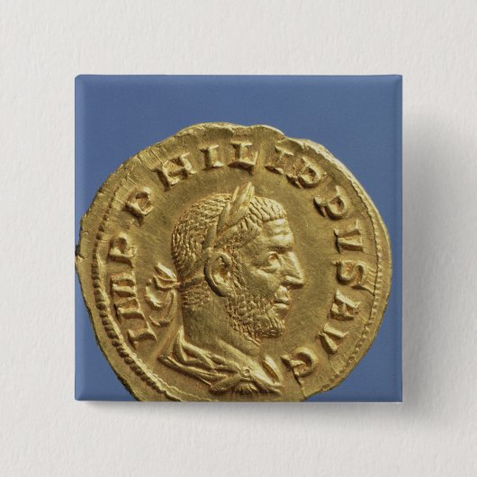 Goldfarbig von Philip der Araber Button (Vorderseite)