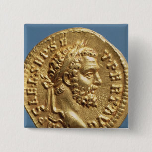Goldfarbig von Septimius Severus Button