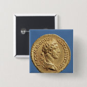 Goldfarbiger Fehlschlag von Commodus Button (Vorne & Hinten)