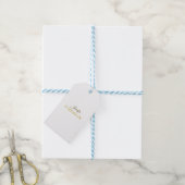 Goldfarbname professionell minimalist modern geschenkanhänger (Mit Garn)