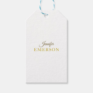 Goldfarbname professionell minimalist modern geschenkanhänger