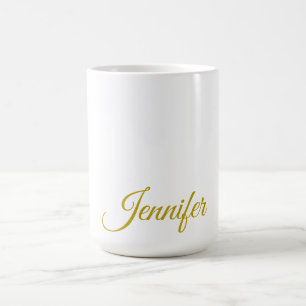 Goldfarbname professionell minimalist modern   kaffeetasse