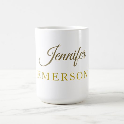 Goldfarbname professionell minimalist modern   kaffeetasse (Mittel)