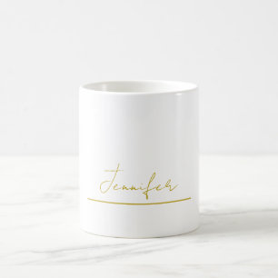 Goldfarbname professionell minimalist modern   kaffeetasse