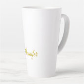 Goldfarbname professionell minimalist modern milchtasse (Rechte Ecke)