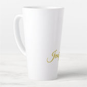 Goldfarbname professionell minimalist modern milchtasse (Linke Ecke)