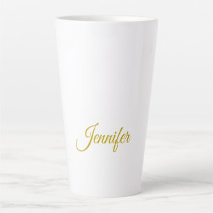 Goldfarbname professionell minimalist modern   milchtasse