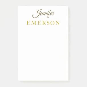 Goldfarbname professionell minimalist modern   post-it klebezettel