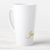 Goldfarbname professioneller minimalistischer mode milchtasse (Linke Ecke)