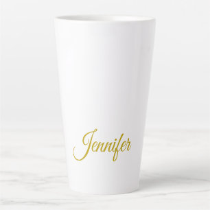 Goldfarbname professioneller minimalistischer mode milchtasse