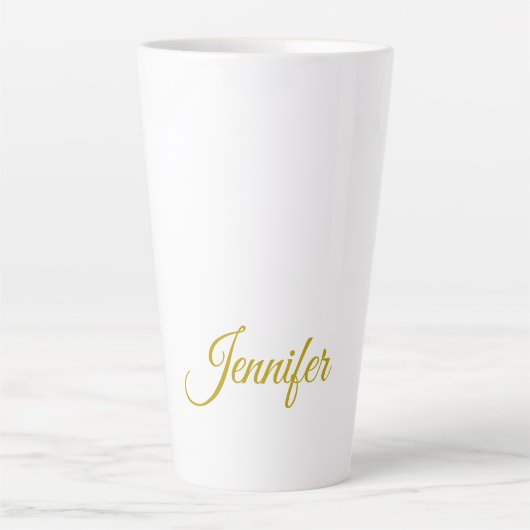 Goldfarbname professioneller minimalistischer mode milchtasse (Vorderseite)