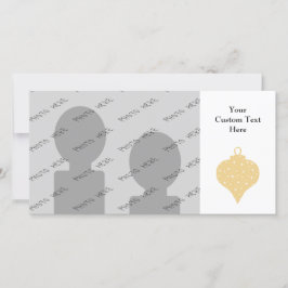 Goldfarbweihnachtsflitter-Entwurf Feiertagskarte