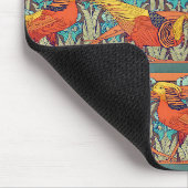 Goldfasan Retro Mousepad (Ecke)