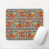 Goldfasan Retro Mousepad (Mit Mouse)