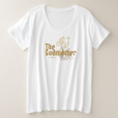 Goldfeenhaftes kundengerechtes die Patin Große Größe T-Shirt (Design vorne)