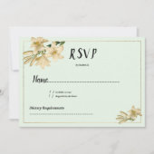 Goldfeine, grüne Blume UAWG Einladung (Vorderseite)