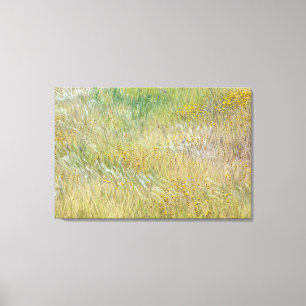 Goldfelder und Gras Leinwanddruck