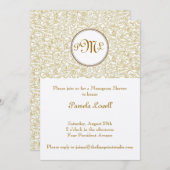 Goldfelse Einladung (Vorne/Hinten)