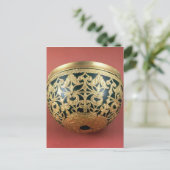 Goldfenster für eine lackierte Schüssel Postkarte (Stehend Vorderseite)