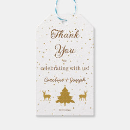 Goldfetti, Bäume und Glitzer Geschenkanhänger