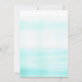 Goldfetti-Dots und Wasserfarbenhochzeit Einladung (Rückseite)