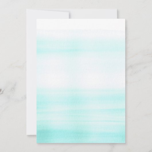 Goldfetti-Dots und Wasserfarbenhochzeit Einladung (Rückseite)