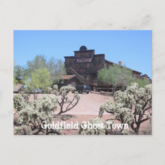 Goldfield Ghost Town Saloon Postkarte (Vorderseite)