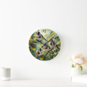 Goldfinch 1 runde wanduhr (Zuhause)