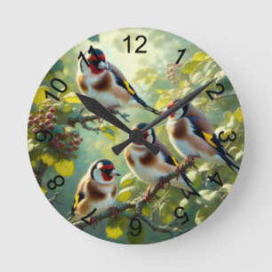 Goldfinch 1 runde wanduhr
