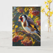 Goldfinch 2 karte (Gelbe Blume)