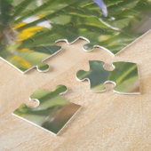 Goldfinch auf einer Harebell-Blume Puzzle (Seite)