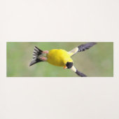 Goldfinch auf einer Harebell-Blume Yogamatte (Rückseite (Horizontal))