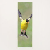 Goldfinch auf einer Harebell-Blume Yogamatte (Rückseite)