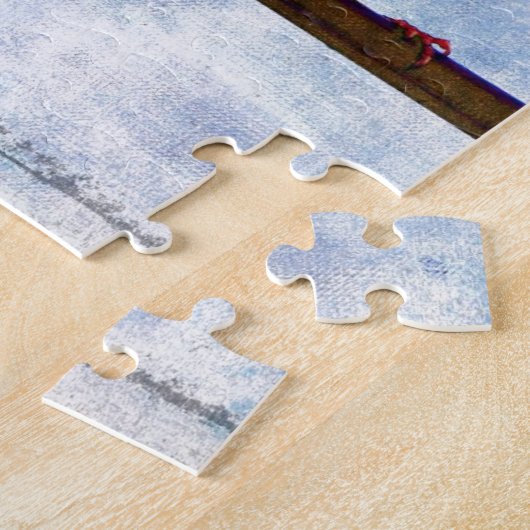 Goldfinch auf Power Line Puzzle (Seite)