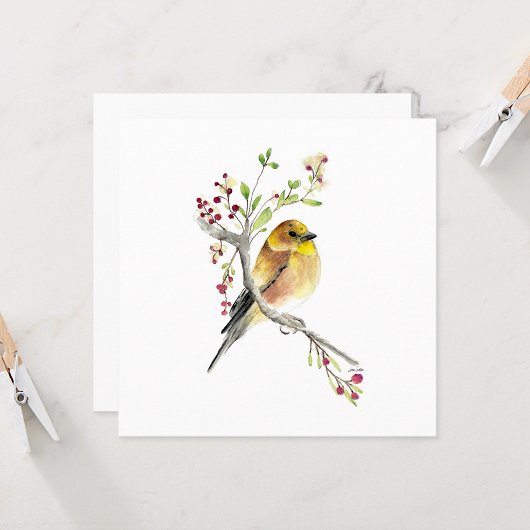 Goldfinch Beautiful Watercolor Mitteilungskarten