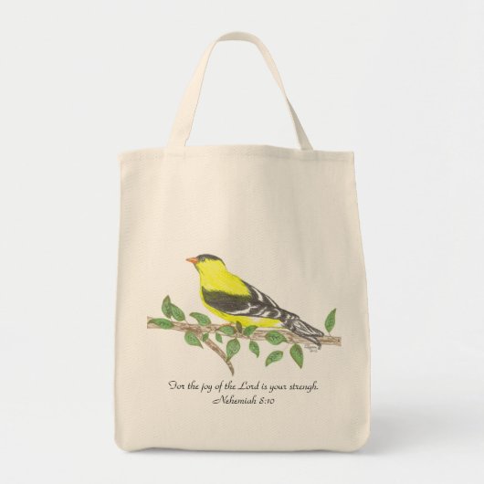 Goldfinch Bio Lebensmitteltasche Tragetasche (Vorne)