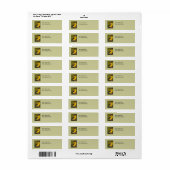 Goldfinch Bird Art Address Label (Vorne)