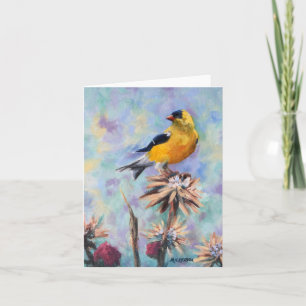 Goldfinch Bird Fine Art Jeder Anlass Karte