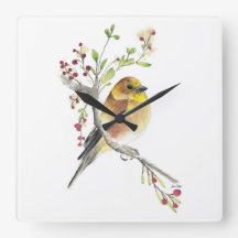Goldfinch Bird Watercolor Art
