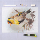 Goldfinch Bird Watercolor Seidenpapier (Handwerk)