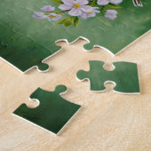 Goldfinch Birds & Apple Blossom-Blume Puzzle (Seite)